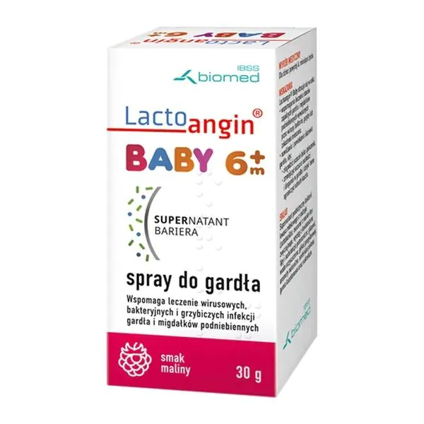 Lactoangin Baby, Σπρέι για το Λαιμό για Παιδιά Άνω των 6 Μηνών, Γεύση Βατόμουρο