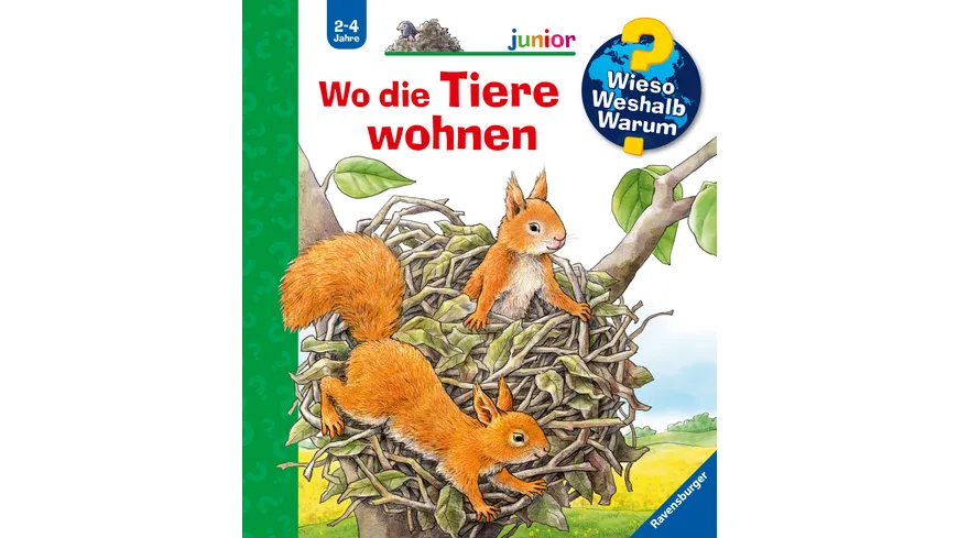 Ravensburger - Wieso? Weshalb? Warum? junior: Wo die Tiere wohnen, Band 46