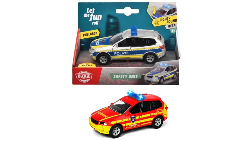 Dickie - S.O.S. Safety Unit, 2-sort., 1 Stück, sortiert