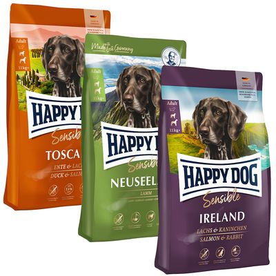 Happy Dog Supreme Kulinarische Weltreise 3 x 4 kg