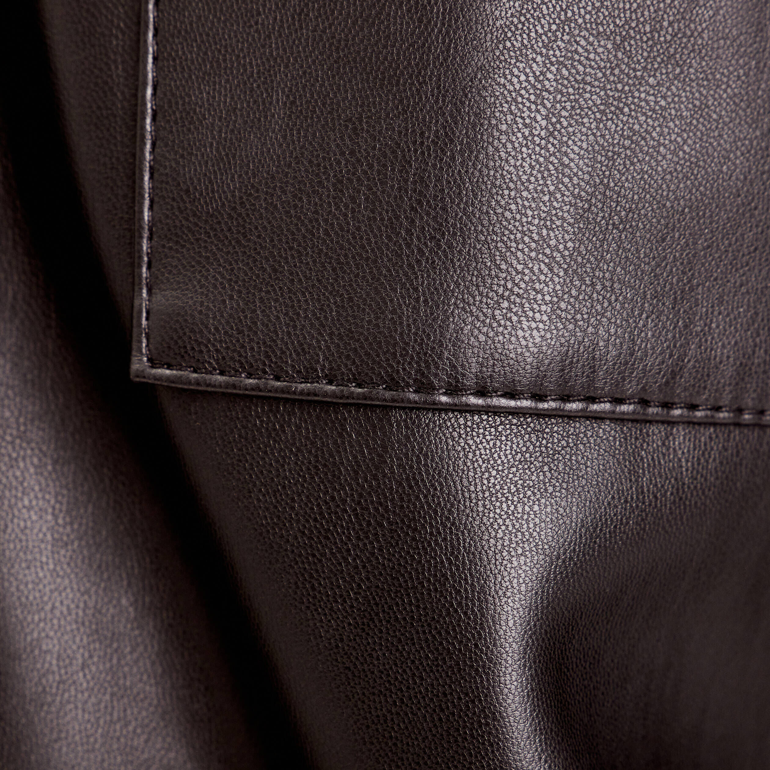 Surchemise simili cuir noir femme | Cache Cache