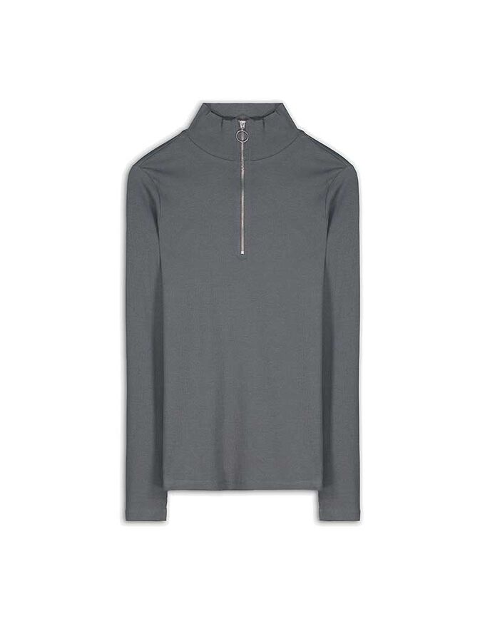 Langarmshirt - Reißverschluss