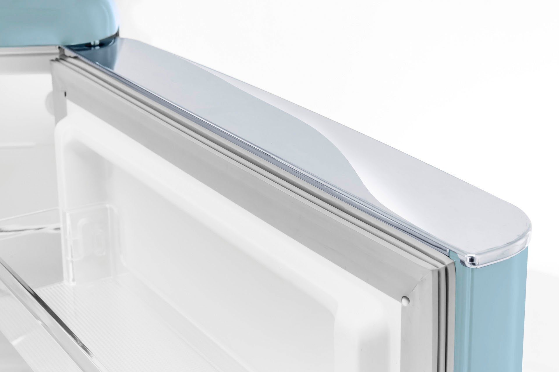 exquisit Kühl-/Gefrierkombination RKGC250-70-H-160E taubenblau, 181 cm hoch, 55 cm breit