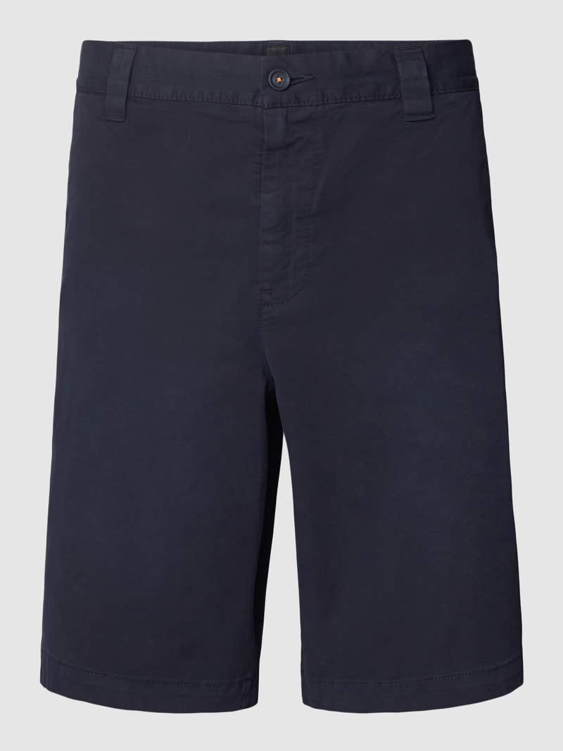 Bermudas mit französischen Eingrifftaschen Modell 'Selian' in marineblau meliert
