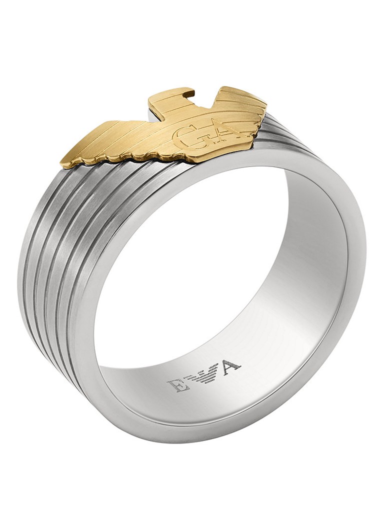 Emporio Armani Eagle ring with logo EGS3076040