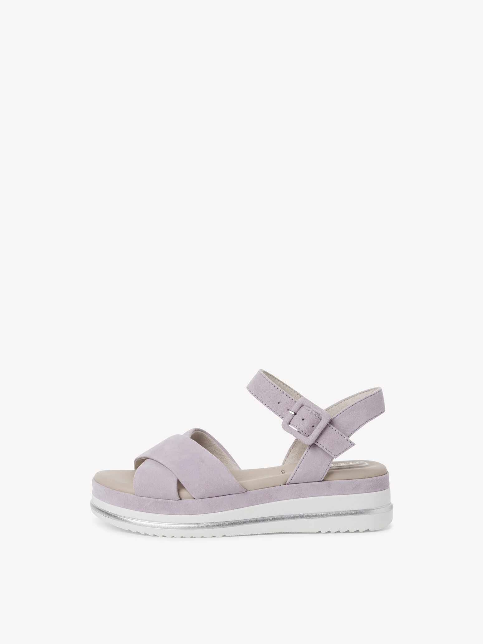 Sandale en cuir - mauve
