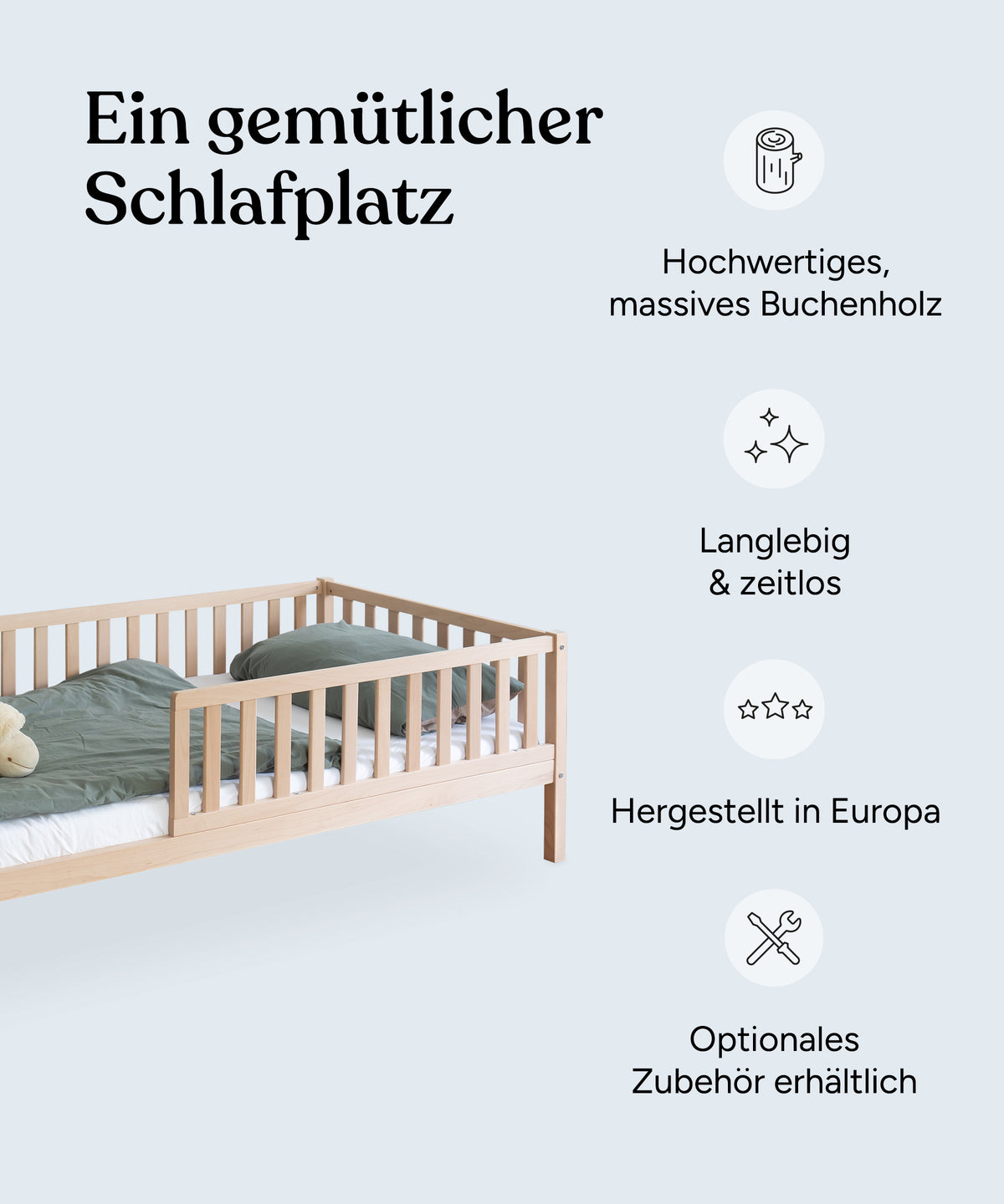 Kinderbett Buche