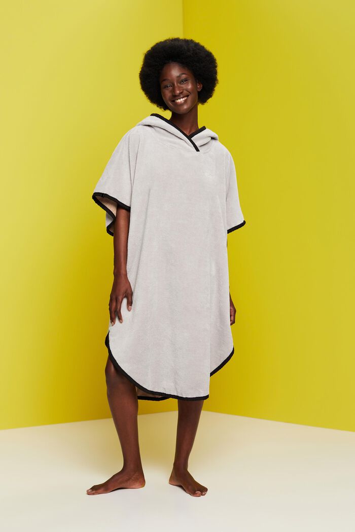 Unisex Bademantel-Poncho mit Kapuze