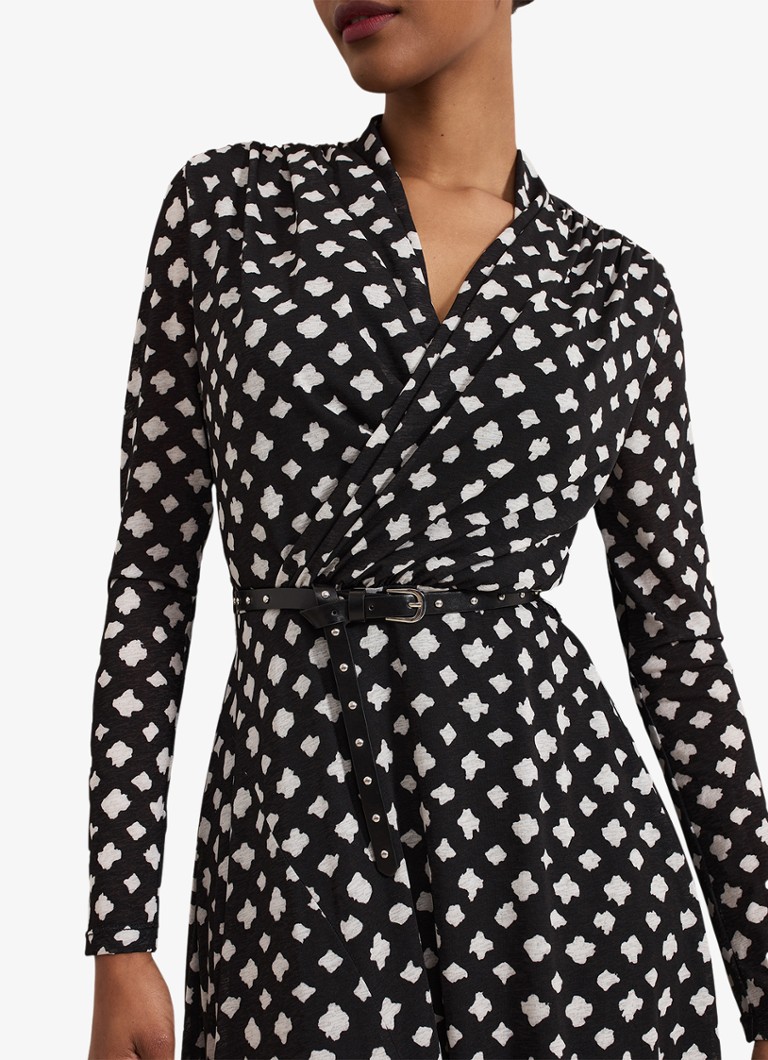 Vestido midi estampado Caitlin de Phase Eight con cinturón