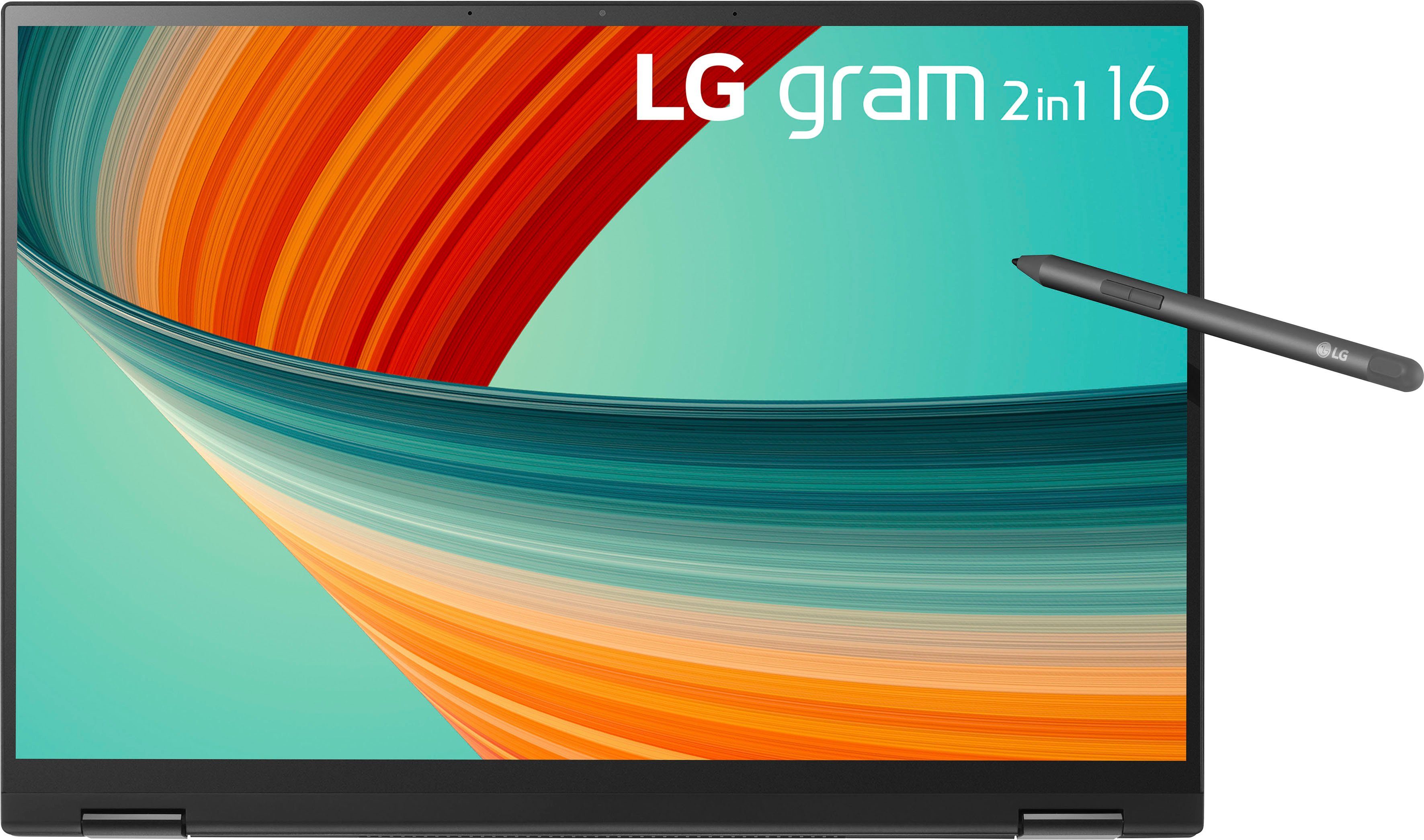 LG gram 16T90R-G.AA78G Convertible Notebook (40,6 cm/16 Zoll, Intel Core i7 1360P, Iris Xe Graphics, 1000 GB SSD)