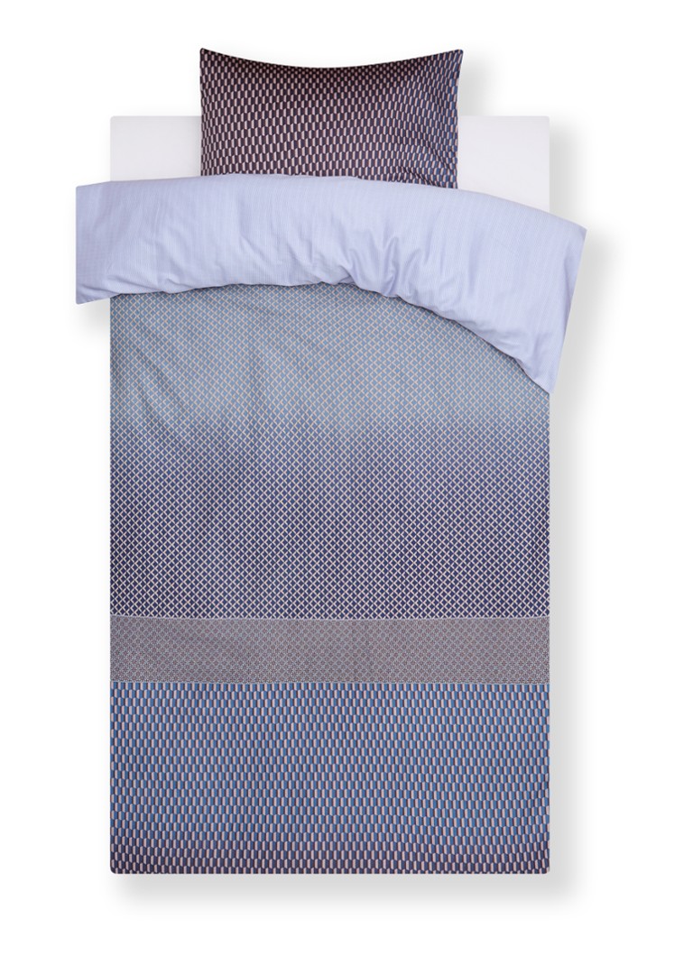 Set de lenjerie de pat Kardol Sashiko din bumbac și satin – fețe de pernă incluse