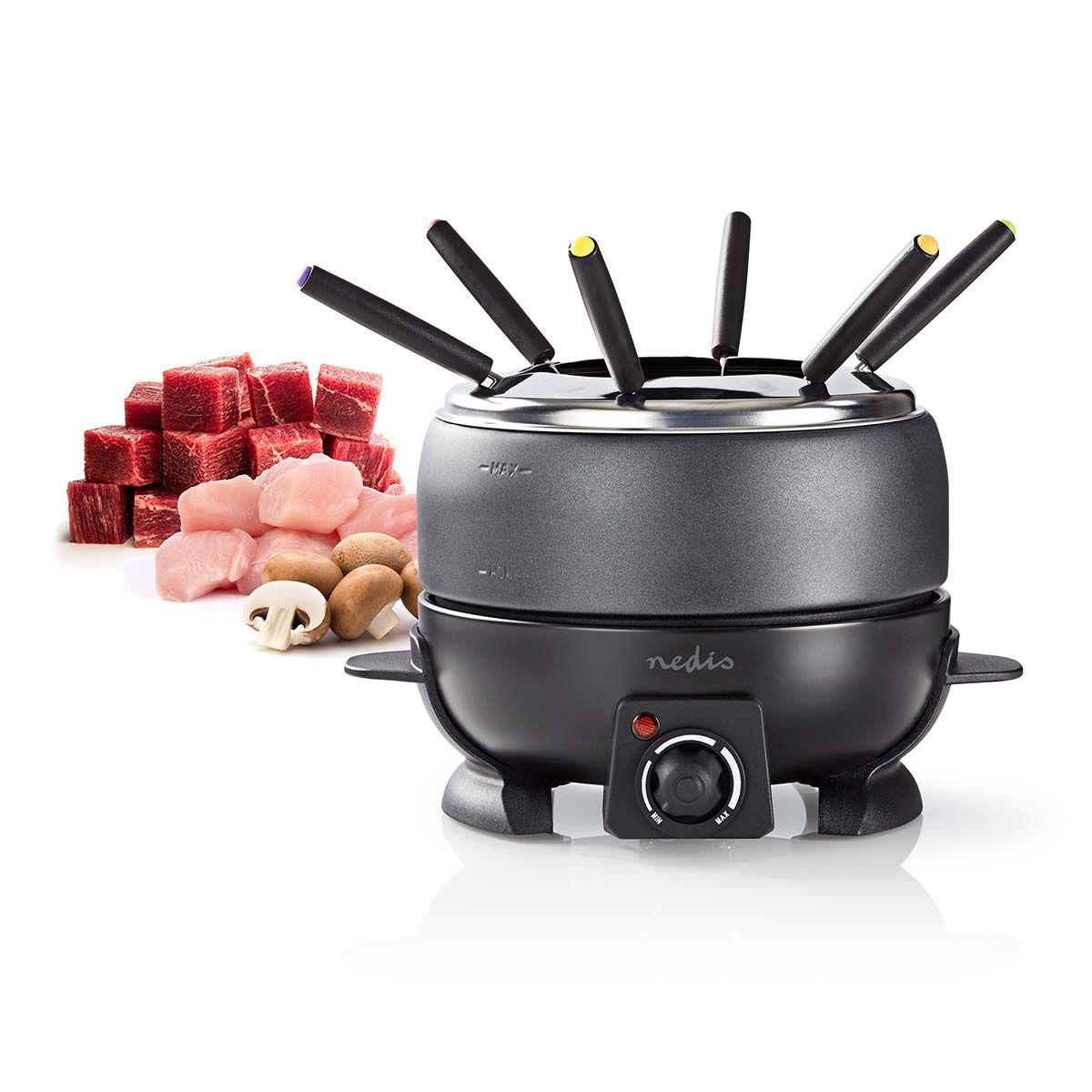 Nedis FCFO110EBK6 Fondue-Set