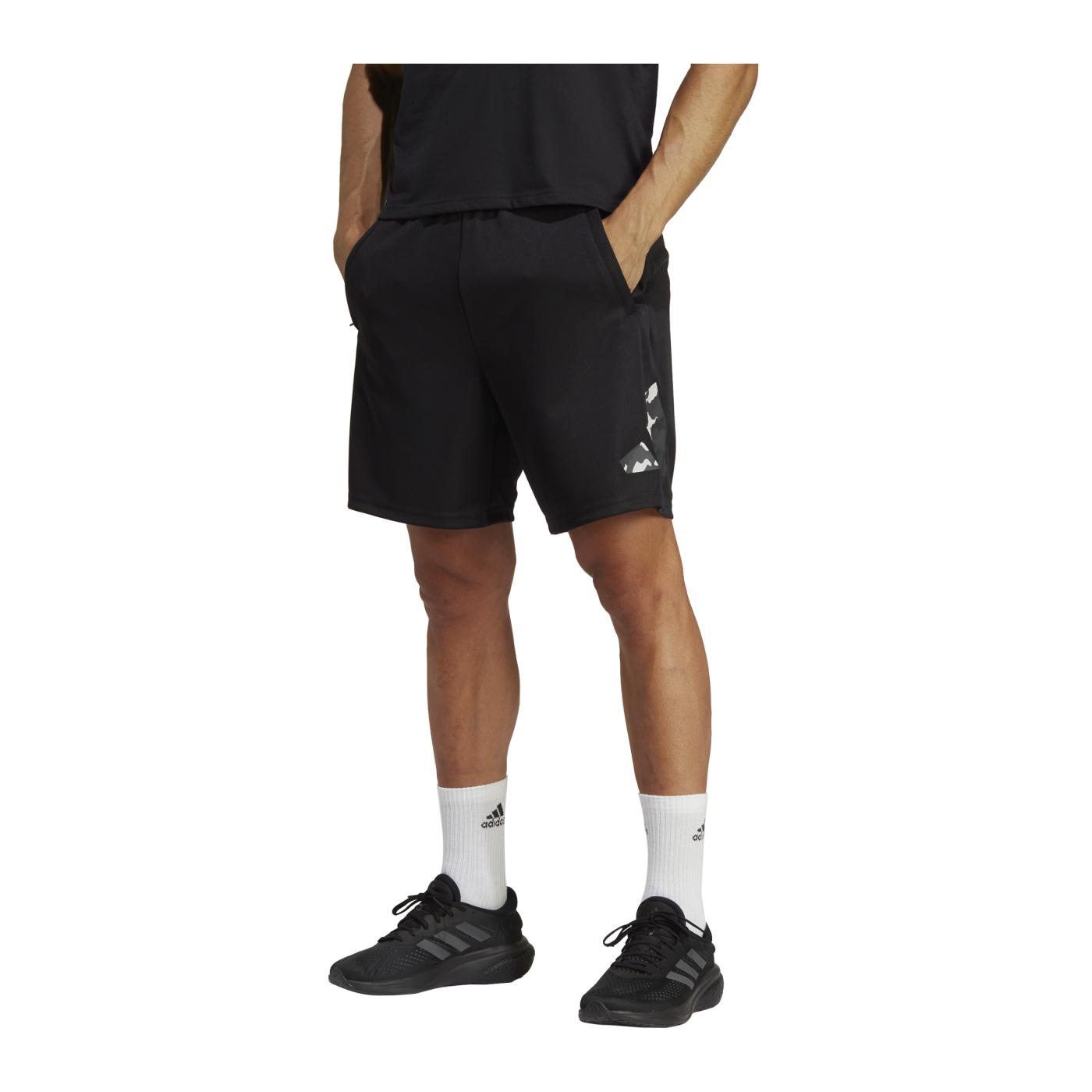 adidas Seasonal Trainingsshort Schwarz Weiss