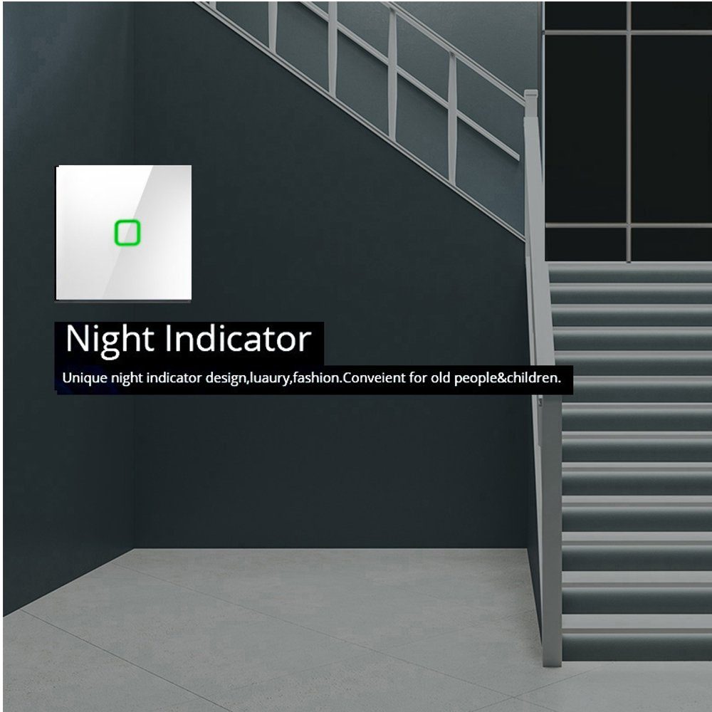 Maclean Lichtschalter, Wechselschalter mit Touch-Steuerung; inkl. LED-Adapter