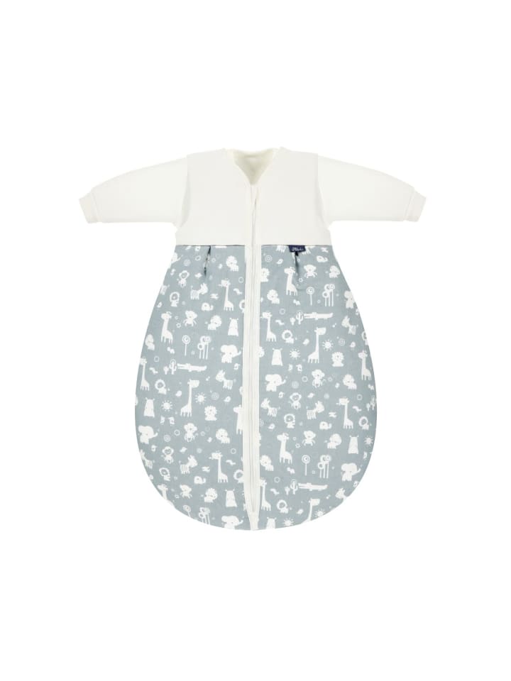 Alvi Babyschlafsack   Innensack Kombi Ganzjahresschlafsack in Zootiere Puderblau günstig kaufen