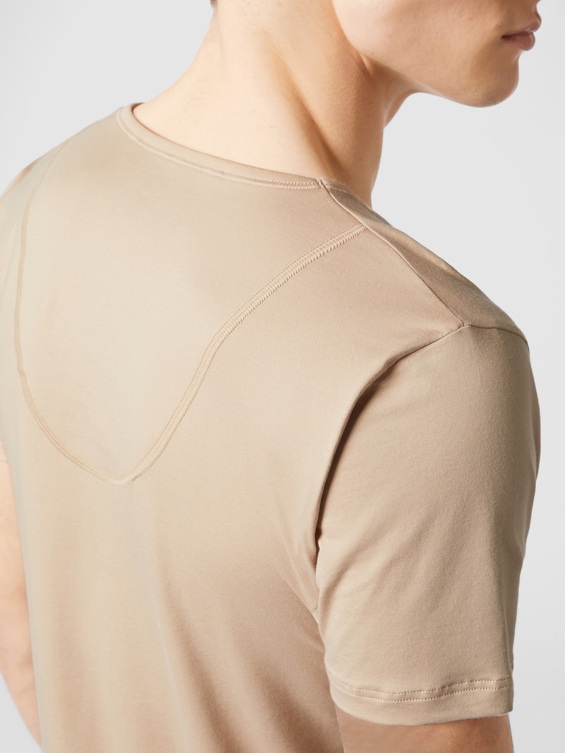 T-Shirt mit Stretch-Anteil Modell 'Das Drunterhemd' in ecru