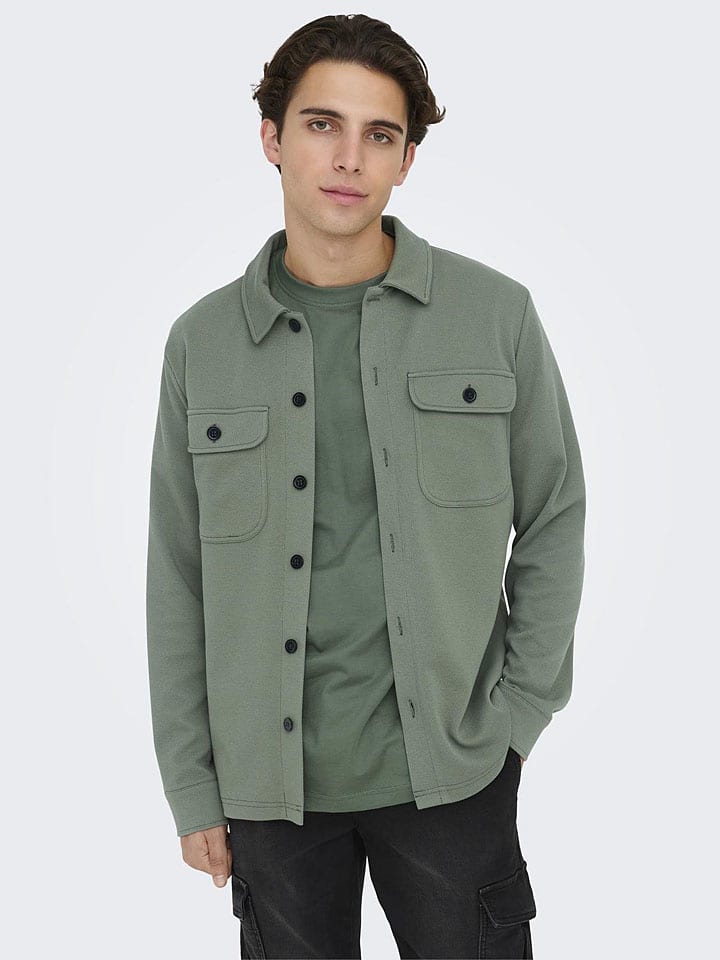 ONLY & SONS Hemd in Khaki günstig kaufen