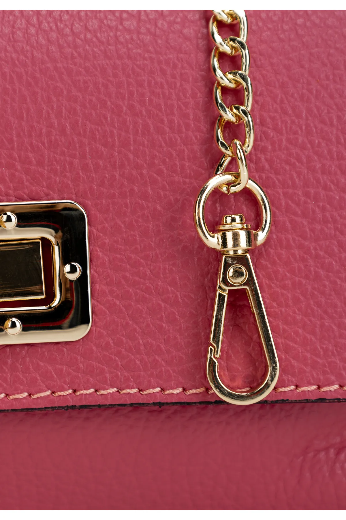 USHA  Handtasche - Rosa - Unifarben