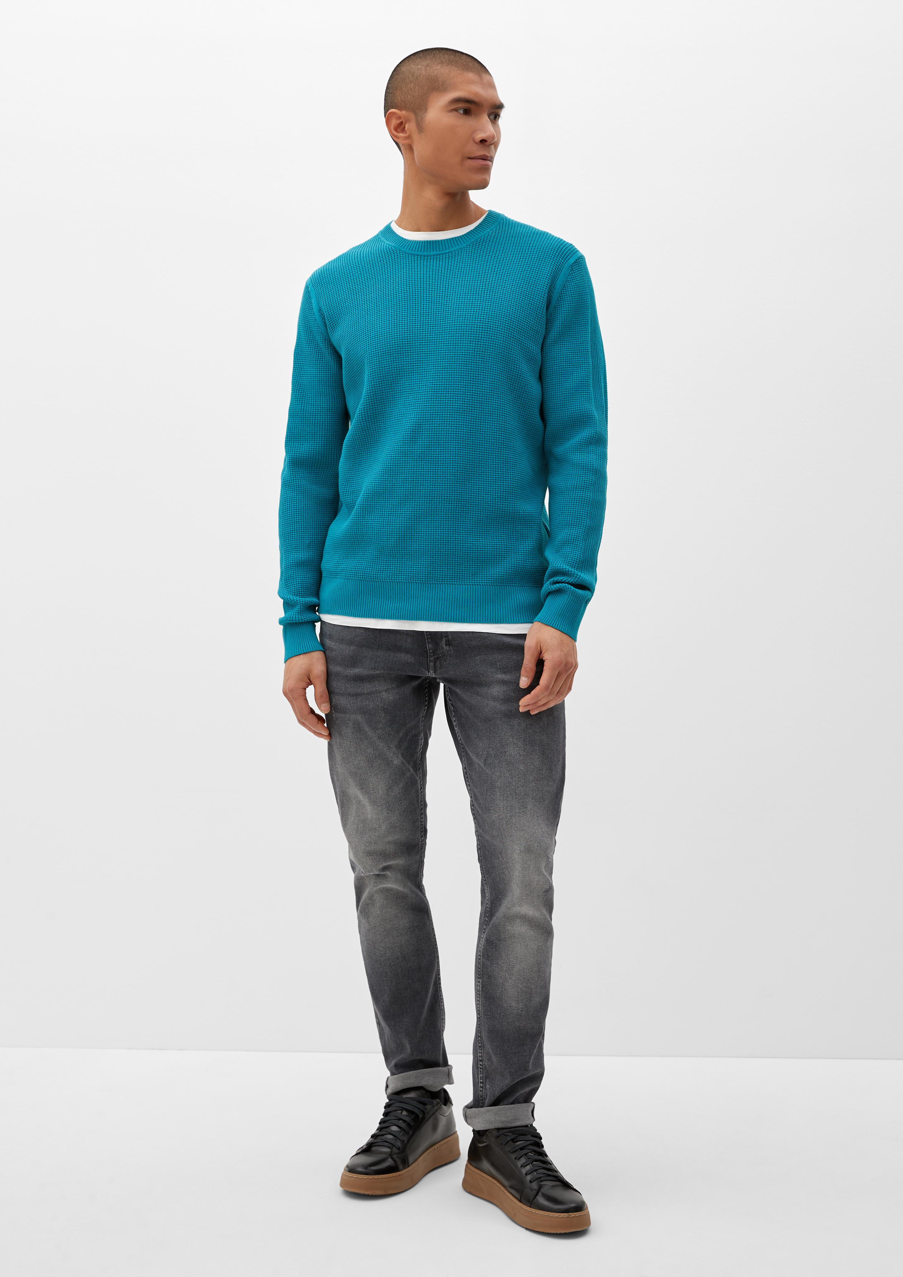 Pullover mit Waffelpiqué-Struktur  2129585-6376