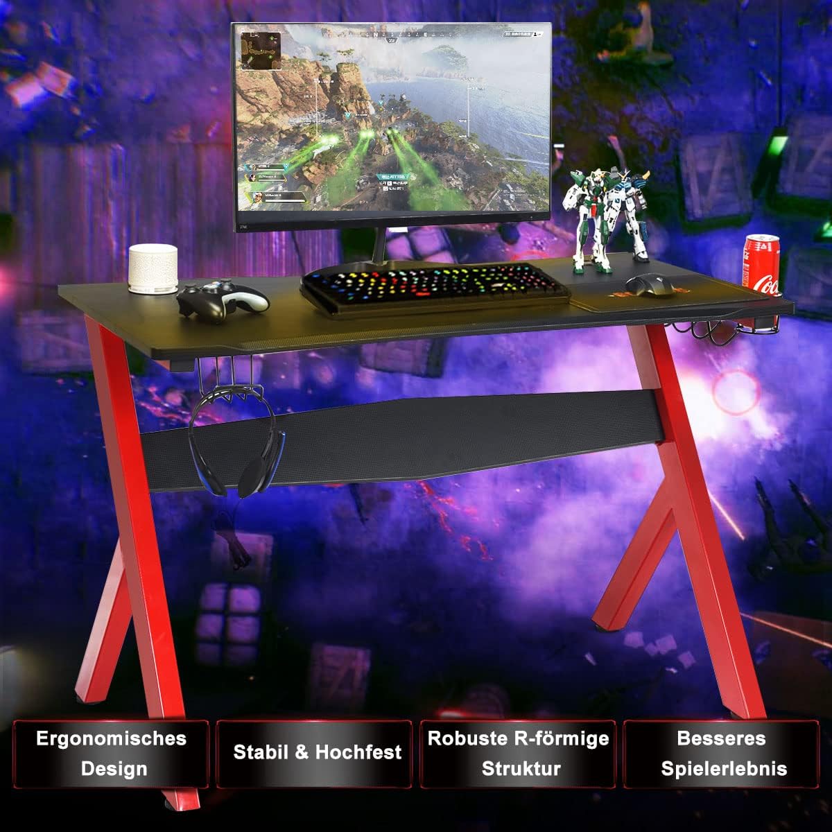 Costway COSTWAY Gamingtisch Computertisch