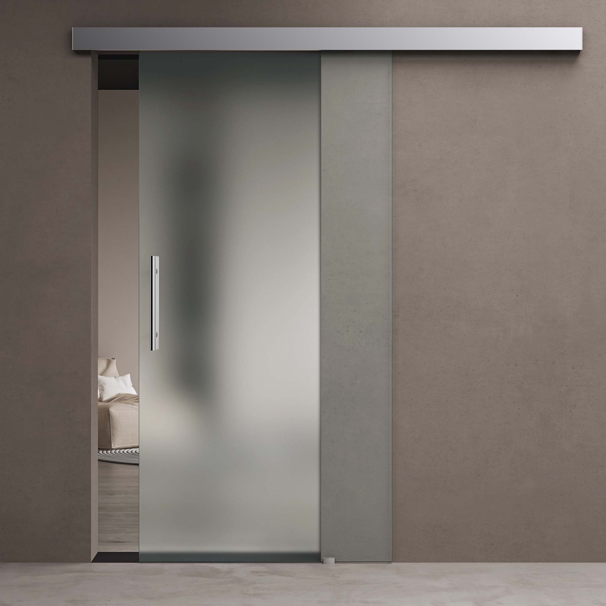 doporro Glasschiebetür Design Glasschiebetür ESG-Sicherheitsglas Zimmertür Amalfi