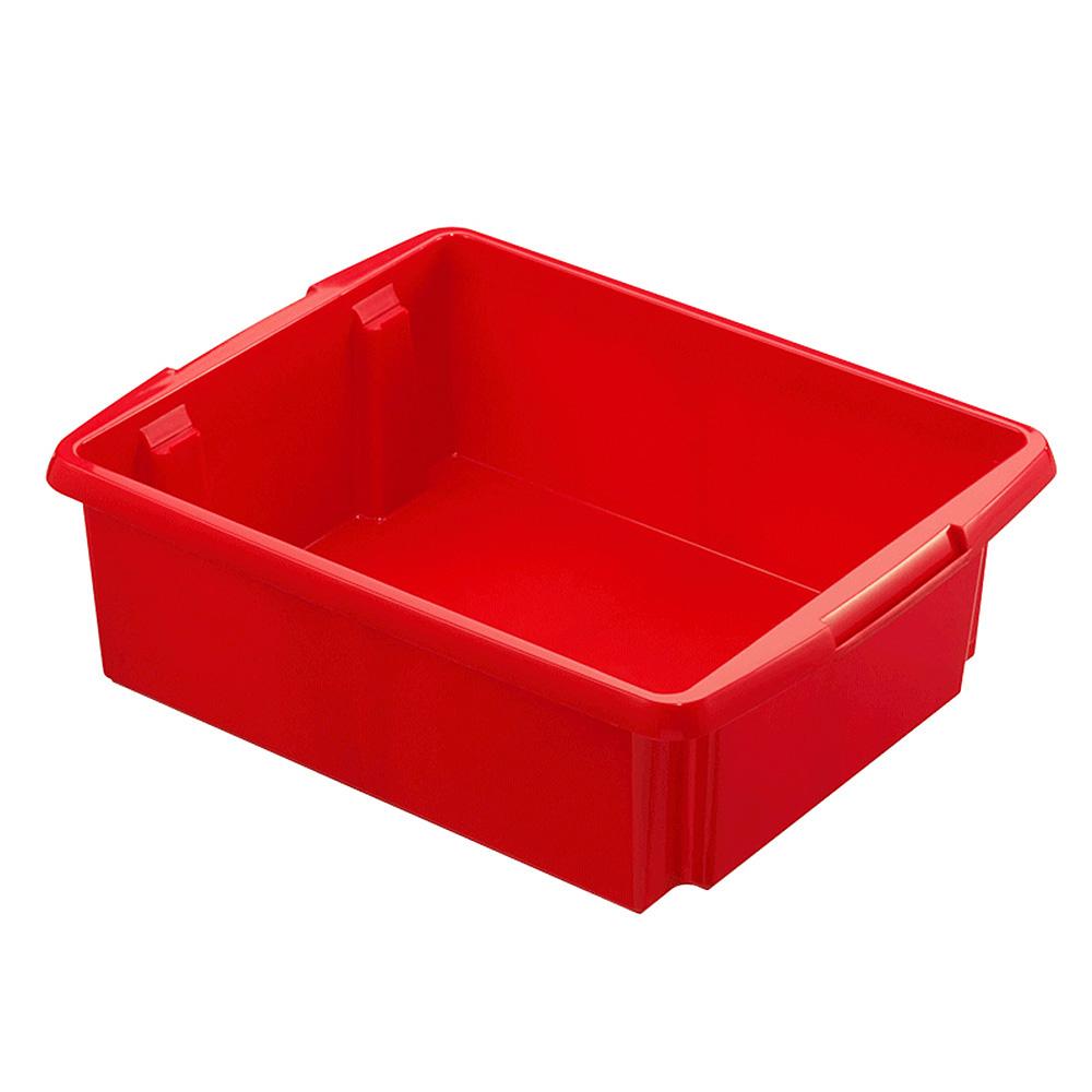 BRB Dreh- und Stapelbehälter, Inhalt 17 Liter, rot LxBxH 455x360x145 mm, Polypropylen (PP) (10er-Set)