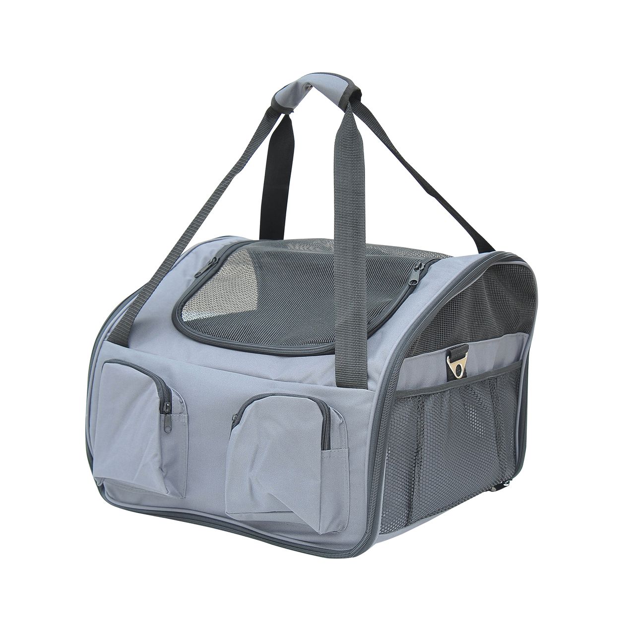 PawHut Hundetasche Hundebox Transportbox Tragetasche Katze Haustier faltbar grau