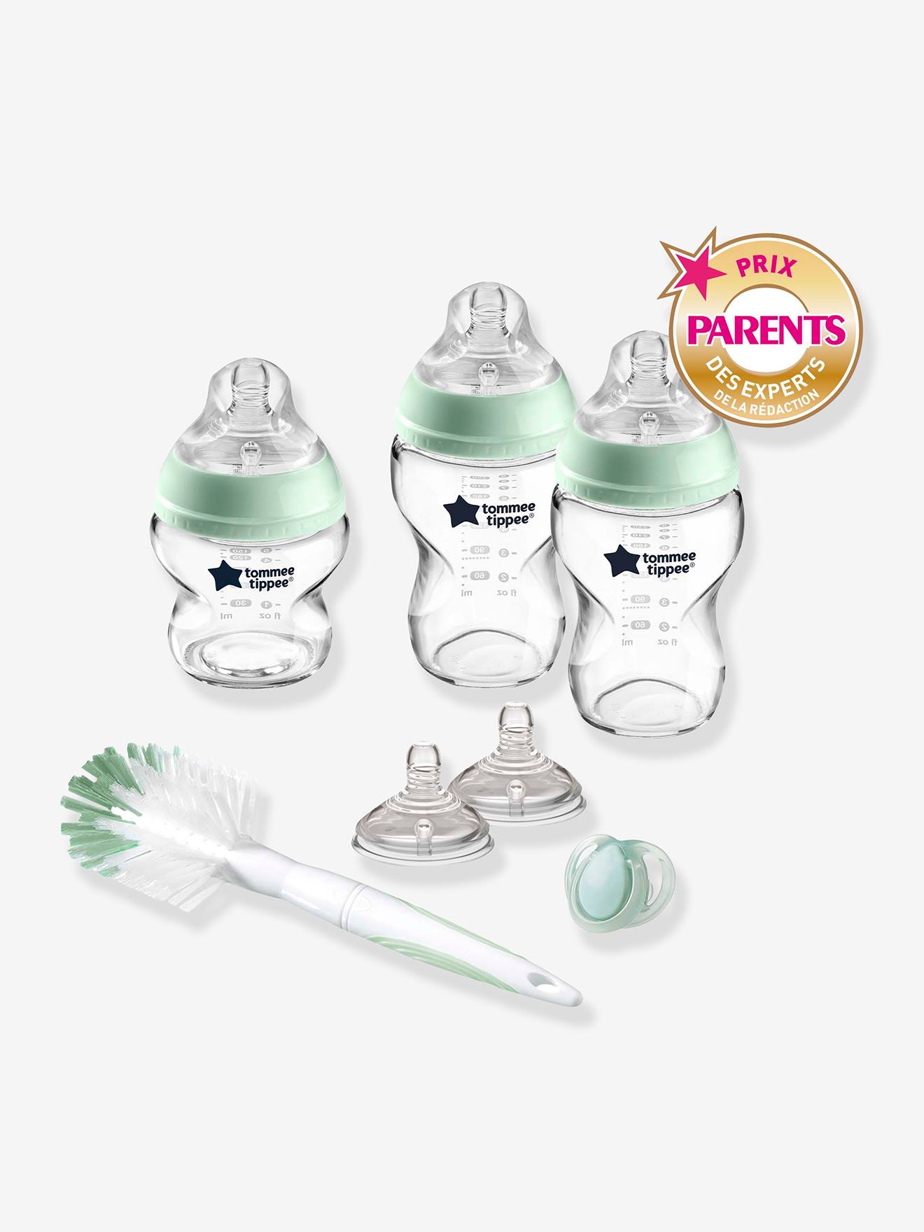 Kit de Naissance en verre Closer to Nature TOMMEE TIPPEE transparent