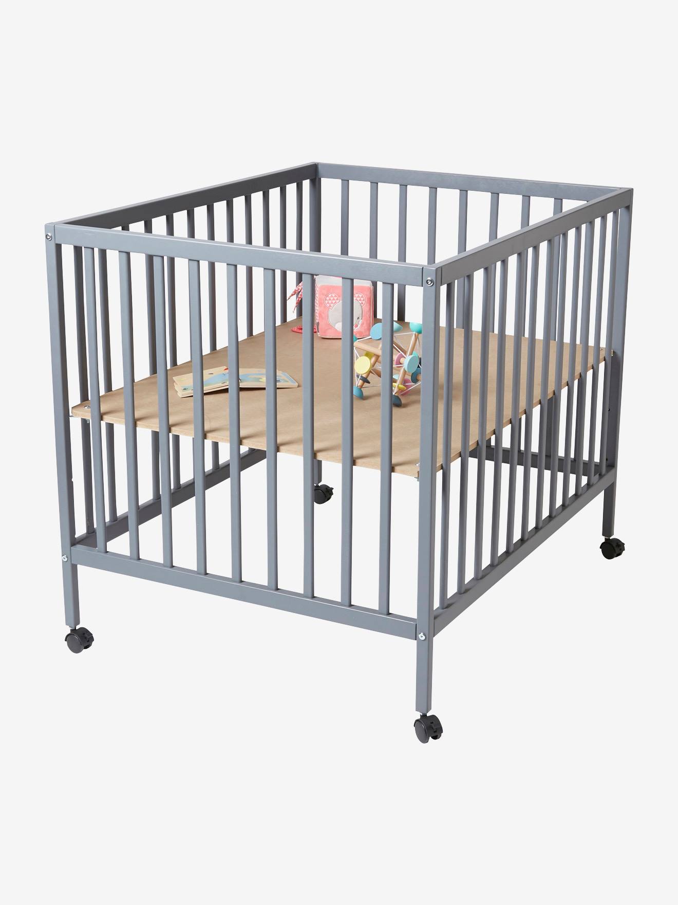 Vertbaudet Baby Laufgitter aus Holz FLEXIPARK - natur/weiß