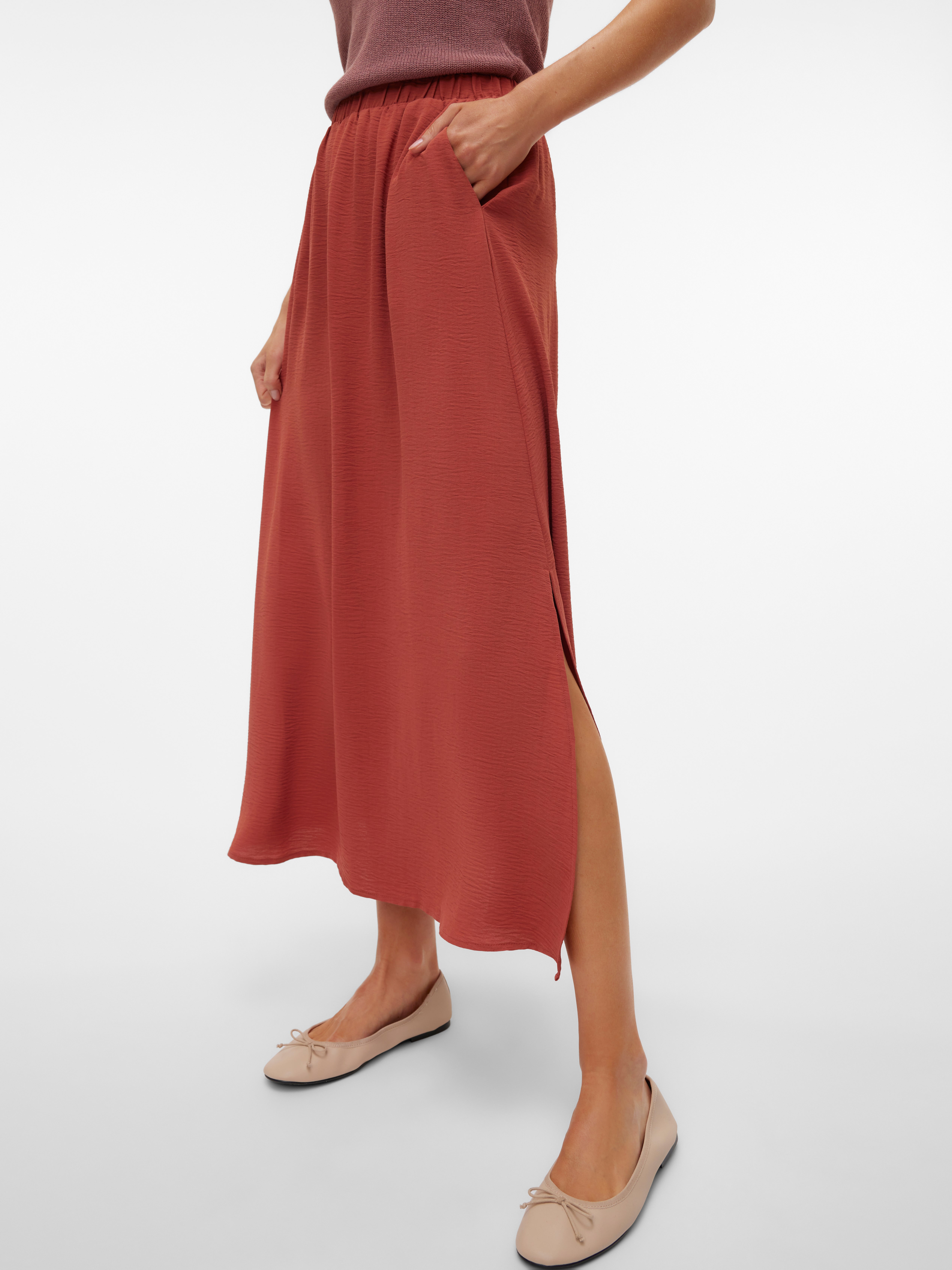 VMALVA Hohe Taille Langer Rock