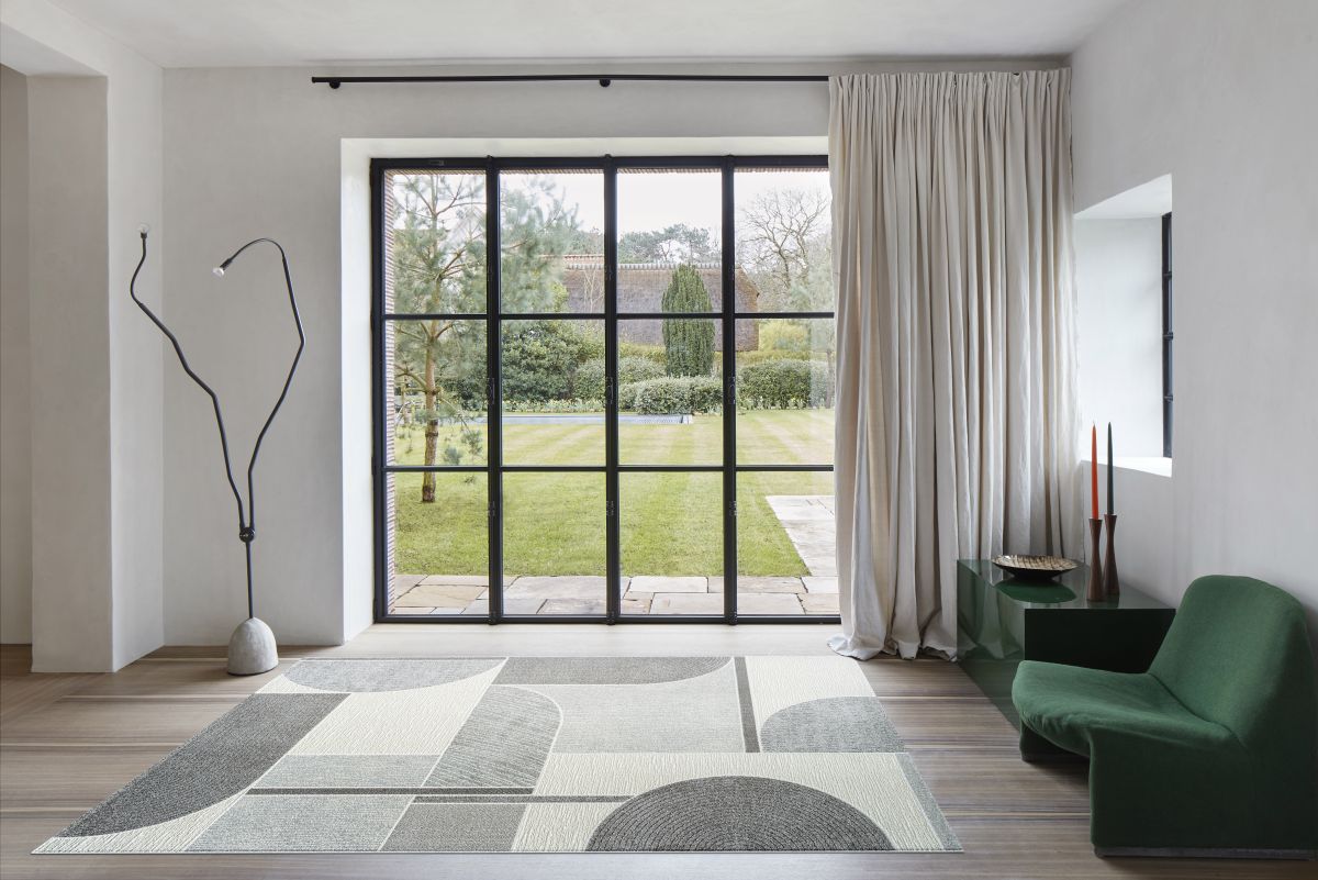 Webteppich Varis Grau-Grau-Grau 80 x 150 cm