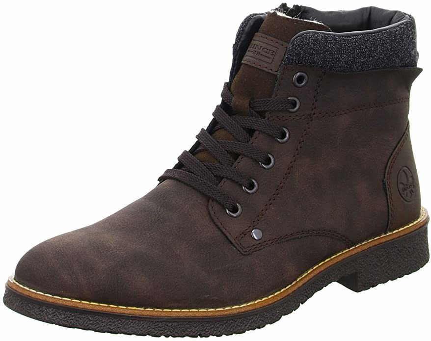 RIEKER Schnür-Stiefeletten braun