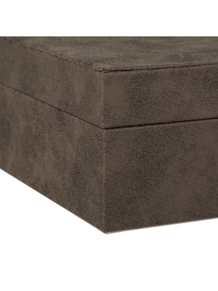 relaxdays Schmuckkästchen in Braun - (B)29 x (H)10 x (T)20 cm günstig kaufen onesize