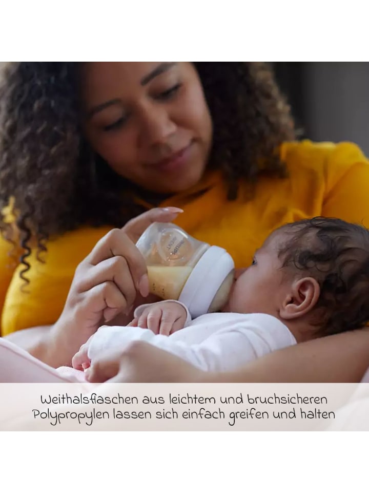 Philips Avent PP-Flasche 2er Pack Natural Response 125ml   Silikon-Sauger in weiss günstig kaufen onesize