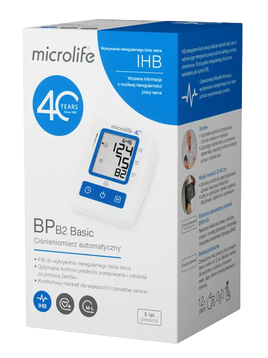 Microlife BP B2 Basic, automatisk blodtryksmåler for overarmen