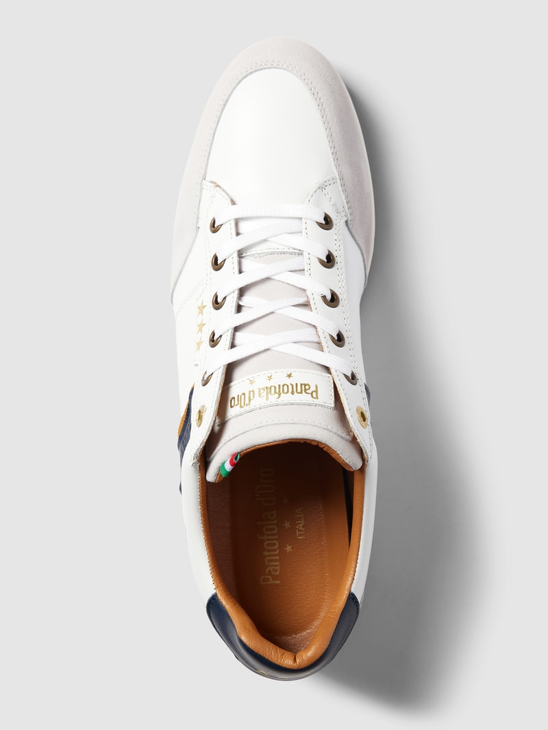 Sneaker aus Leder Modell 'ROMA UOMO' in weiß