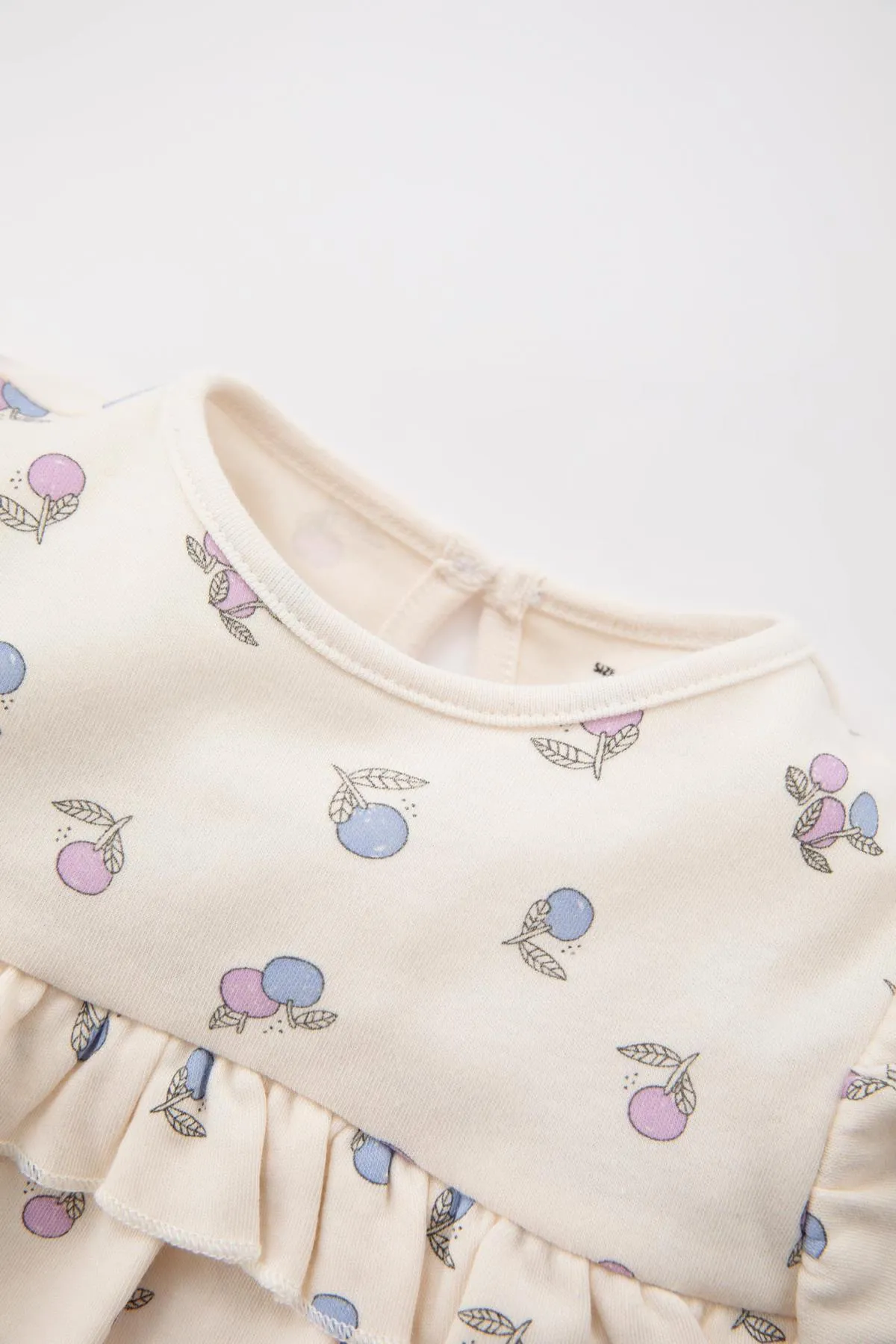 DeFacto  Gemusterter Langarm-Overall für Babys, Mädchen, Strumpfhosen, 2-teiliger Overall