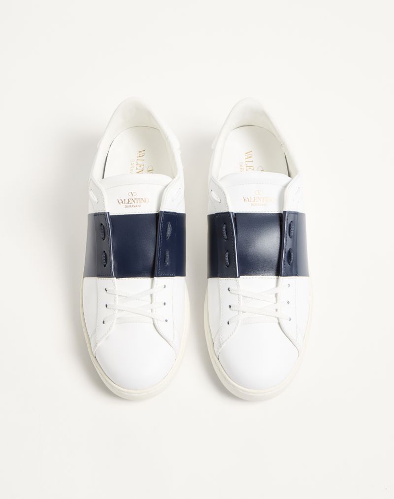 Baskets ouvertes en cuir de veau