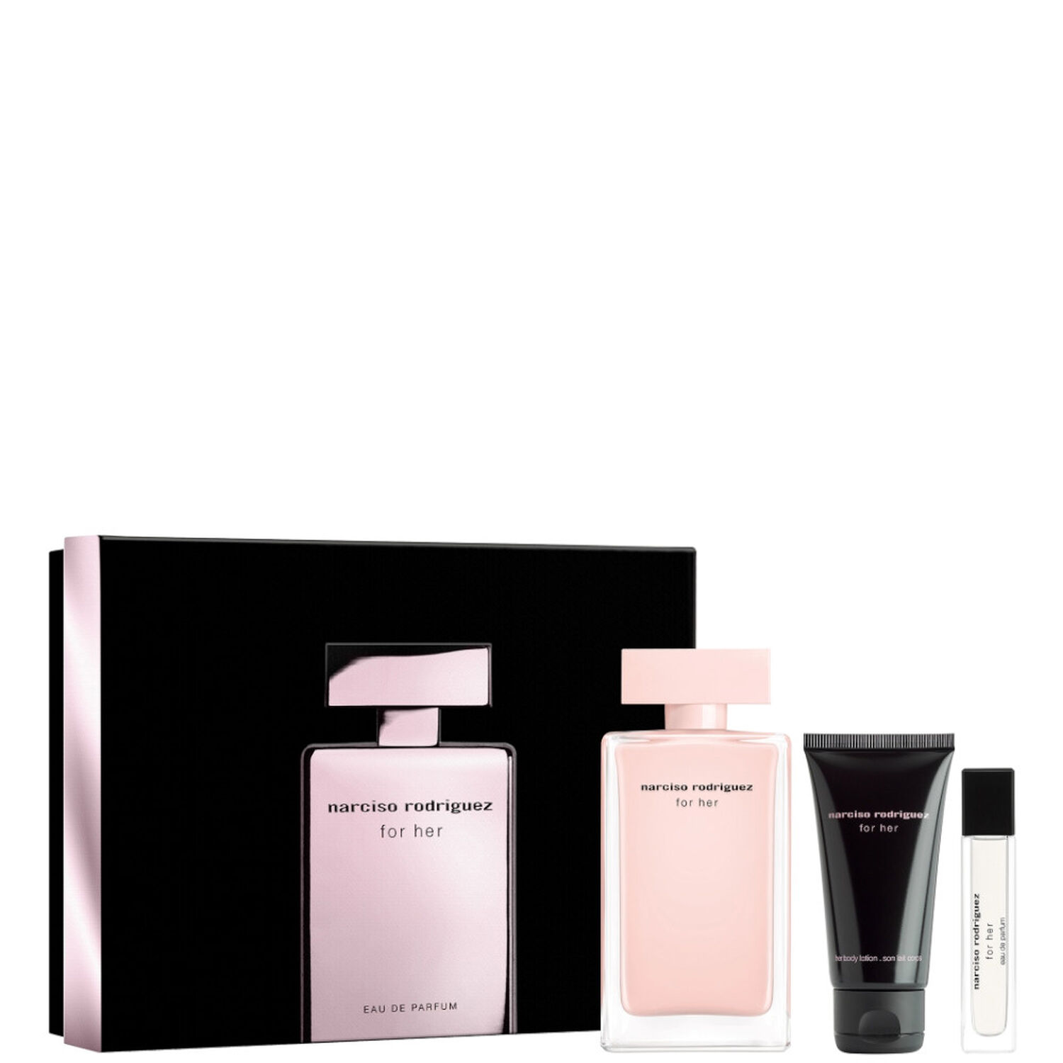 Narciso Rodriguez For Her Coffret Eau de Parfum 100 ml + 10 ml + Lait Corps 50 ml