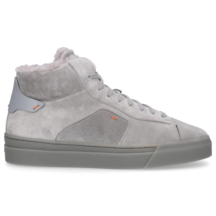 Santoni - Sneaker high 60943 Veloursleder - grau