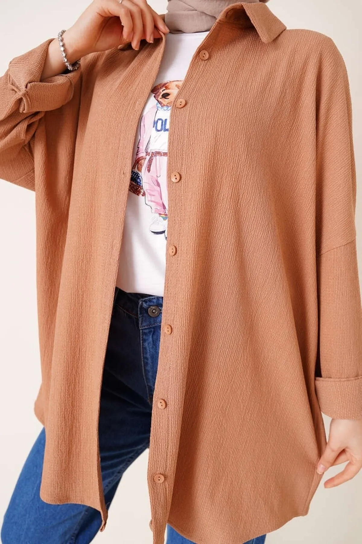 VOLT CLOTHİNG  Lockeres Hemd mit Knöpfen für Damen