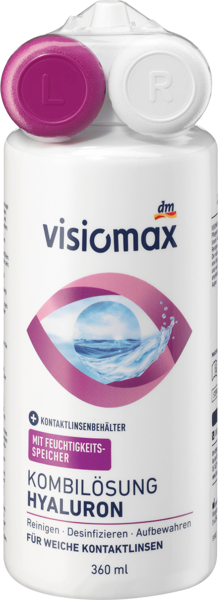 Kontaktlinsen-Pflegemittel Kombilösung mit Hyaluron, 360 ml