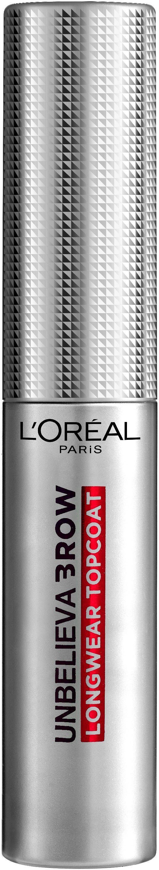 L'ORÉAL PARIS Augenbrauen-Kosmetika Unbelieva’Brow Longwear Topcoat, mit präziser Mascara-Bürste, langanhaltend, Augen-Make-Up