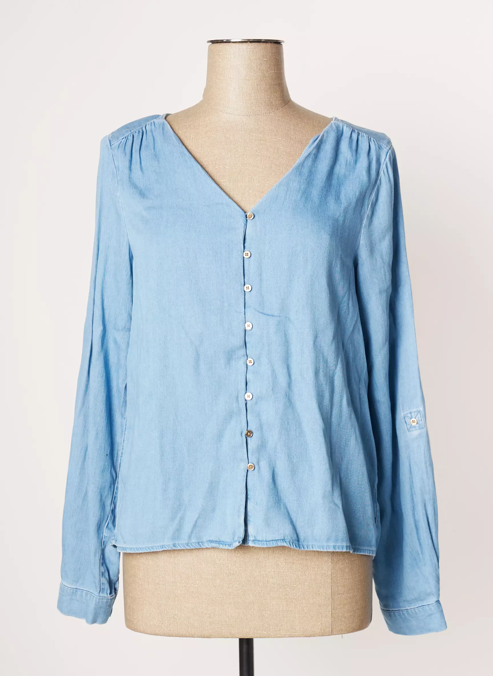 Vila Chemisiers Femme couleur bleu