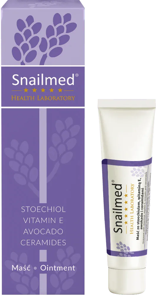 „Snailmed“ regeneruojantis tepalas nuo strijų su stechioliu ir keramidais
