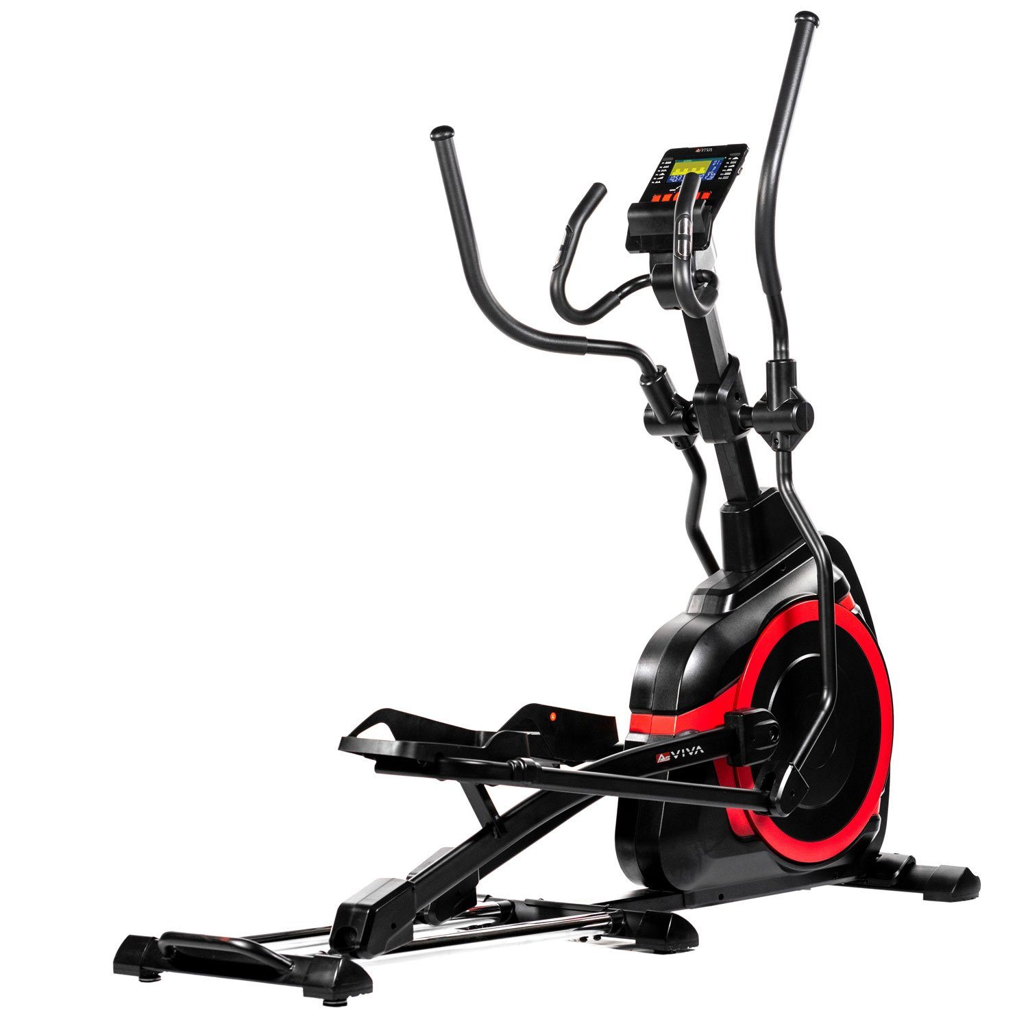AsVIVA Ellipsentrainer-Ergometer AsVIVA E4 Pro Bluetooth, LED Display mit Tablet- bzw. Smartphonehalterung, App kompatibel