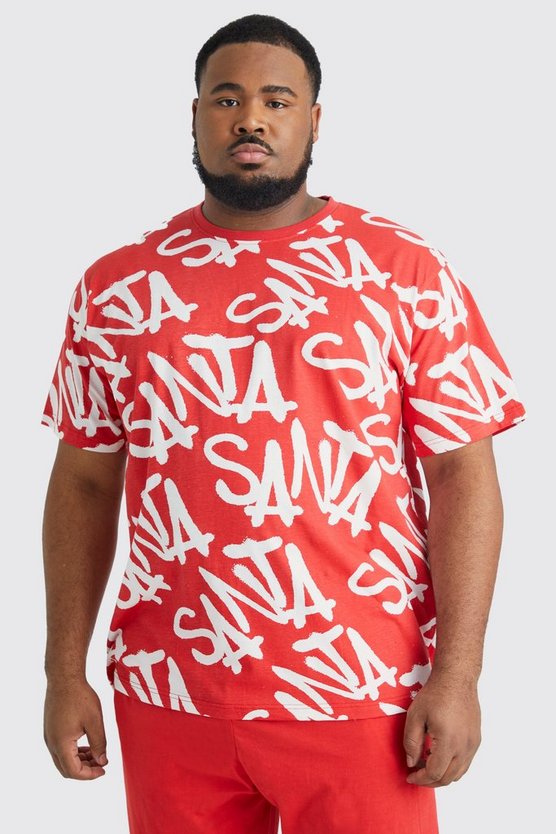Plus Santa Weihnachts Loungewear-Set