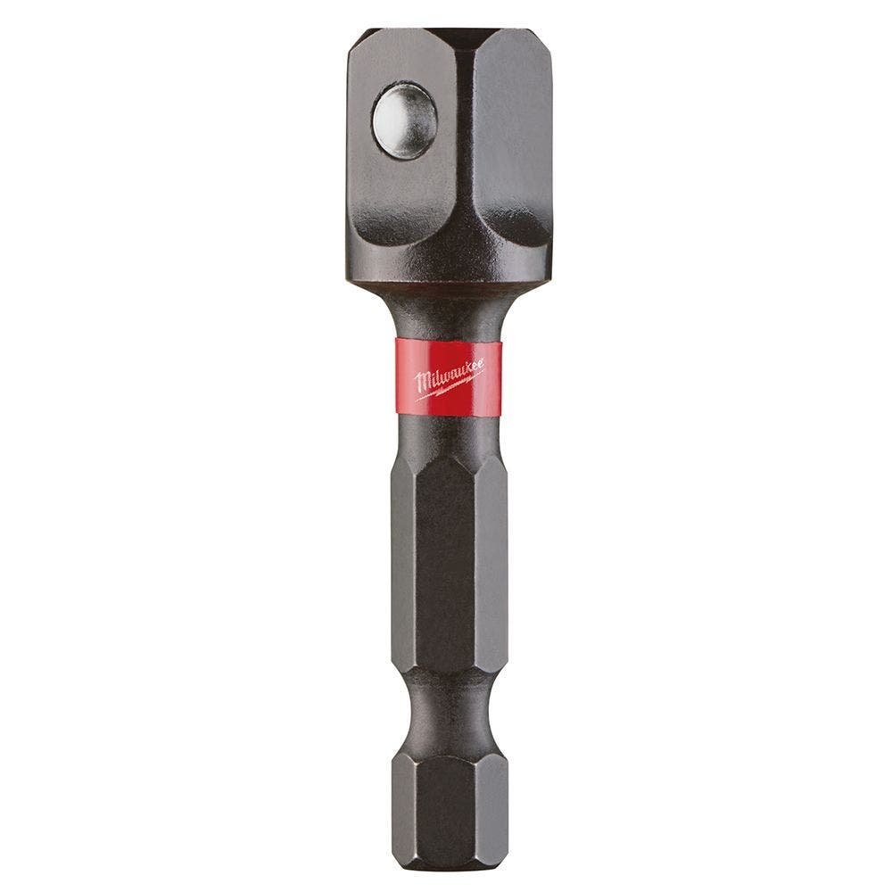 MILWAUKEE 1/4-Hex to 3/8-Drive Socket Adaptor Bit - SHOCKWAVE 48325031