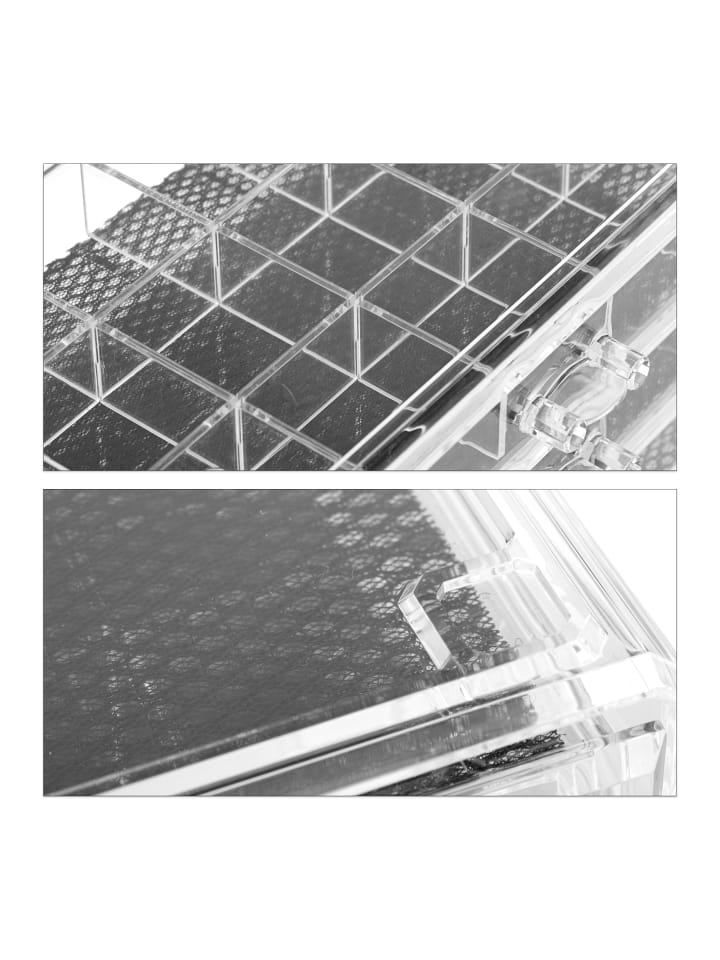 relaxdays Makeup Organizer in Transparent günstig kaufen onesize