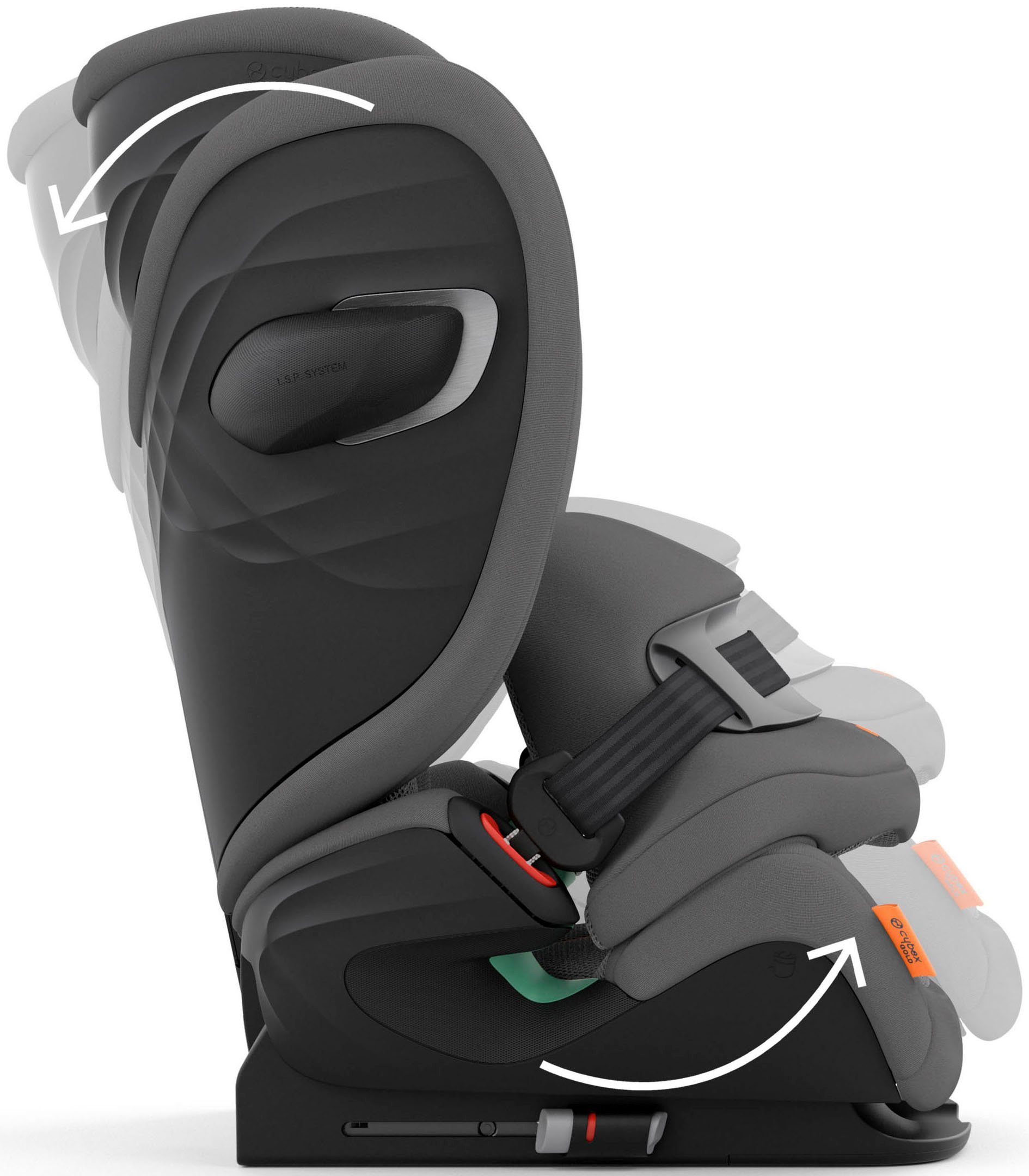 Cybex Autokindersitz Pallas G i-Size Plus, lava grex, ab: 15 Monaten, bis: 12 Jahren, ab: 9 kg, bis: 50 kg